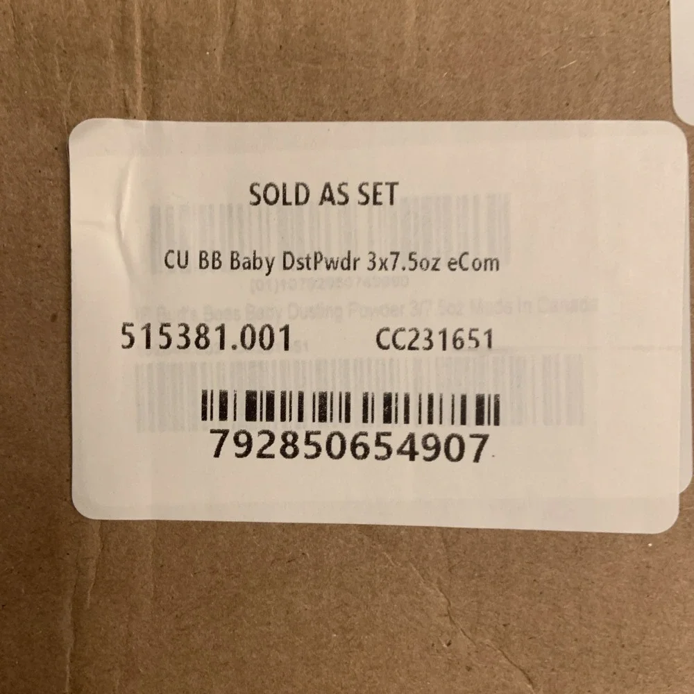3 PACK BURT'S BEES Baby 100% Natural Dusting Talc-Free Baby Powder, 7.5 Oz